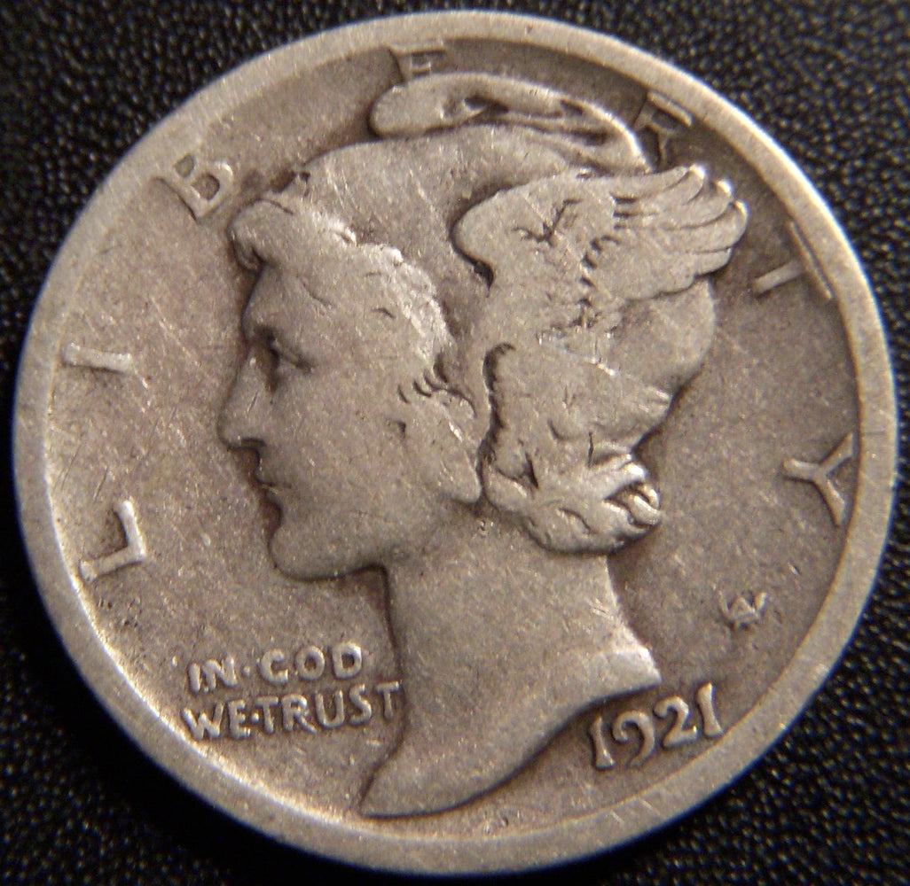 1921-D Mercury Dime - Very Good