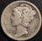 1921-D Mercury Dime - Very Good