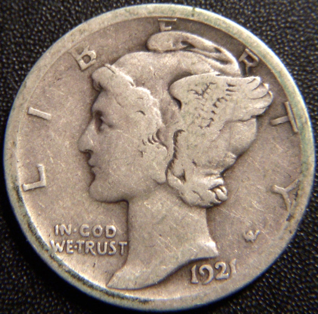 1921-D Mercury Dime - Good