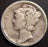 1921-D Mercury Dime - Good