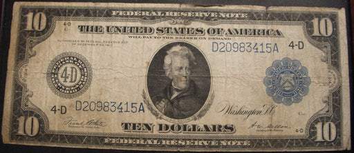 1914 (D) $10 Federal Reserve Note - FR# 919
