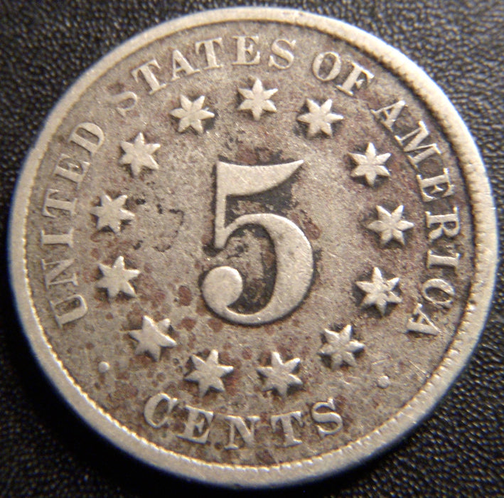 1876 Shield Nickel - Very Good