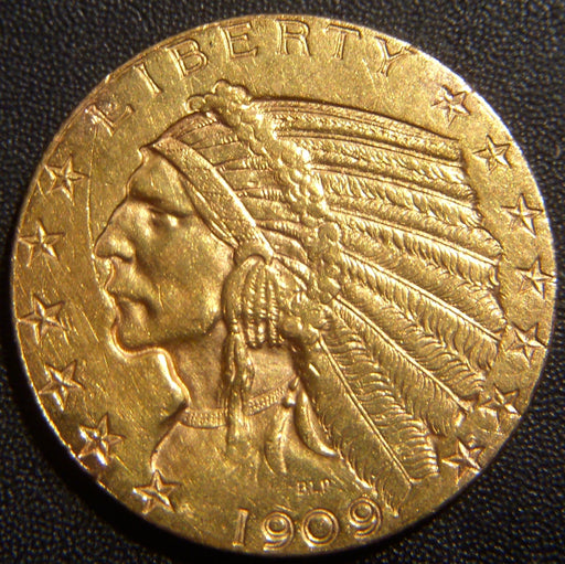 1909-D $5.00 Gold Piece - Extra Fine
