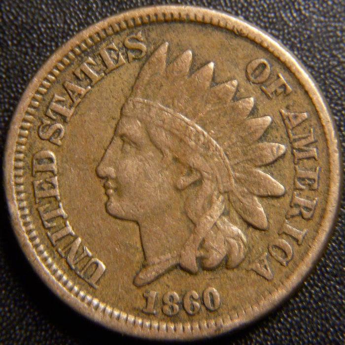 1860 Indian Cent - Very Fine