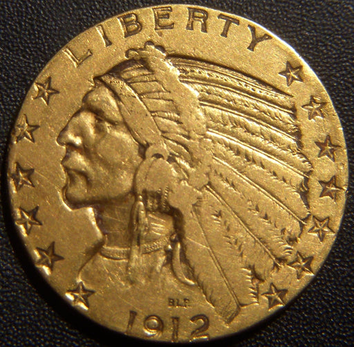 1912 $5.00 Gold Piece - Very Fine
