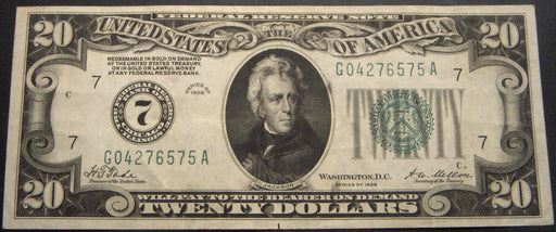 1928 (7) $20 Federal Reserve Note - FR# 2050G