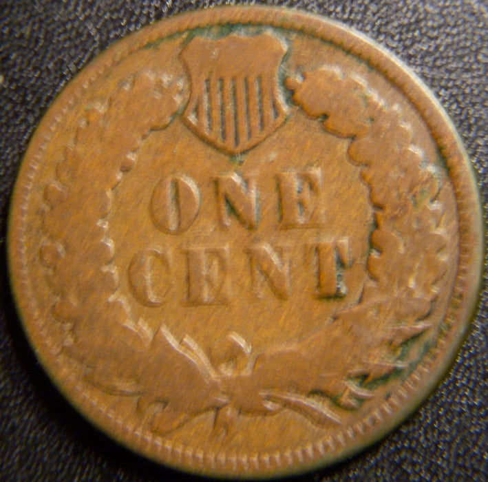 1873 Indian Cent - Open 3 Very Good