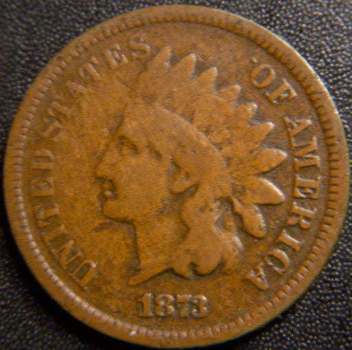 1873 Indian Cent - Open 3 Good