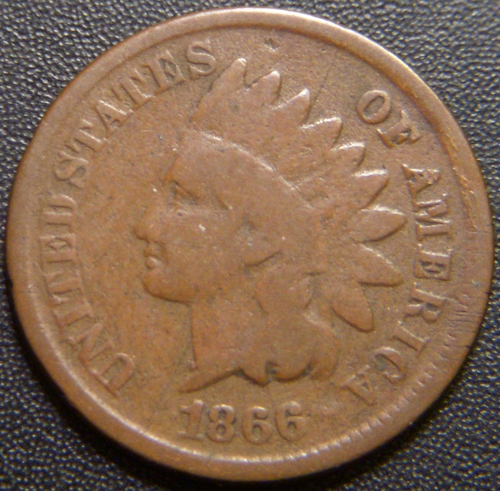 1866 Indian Head Cent - Good