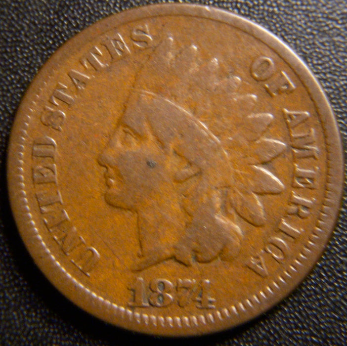 1874 Indian Cent - Good