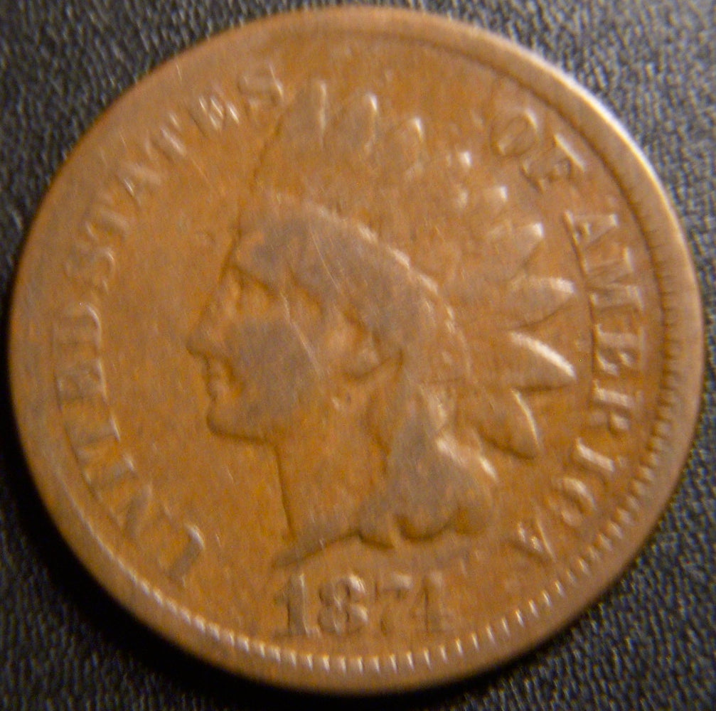 1874 Indian Cent - Good