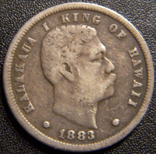 1883 Hawaii 10 Cents - Fine