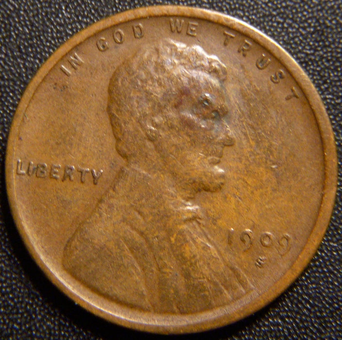 1909-S Lincoln Cent - Very Fine