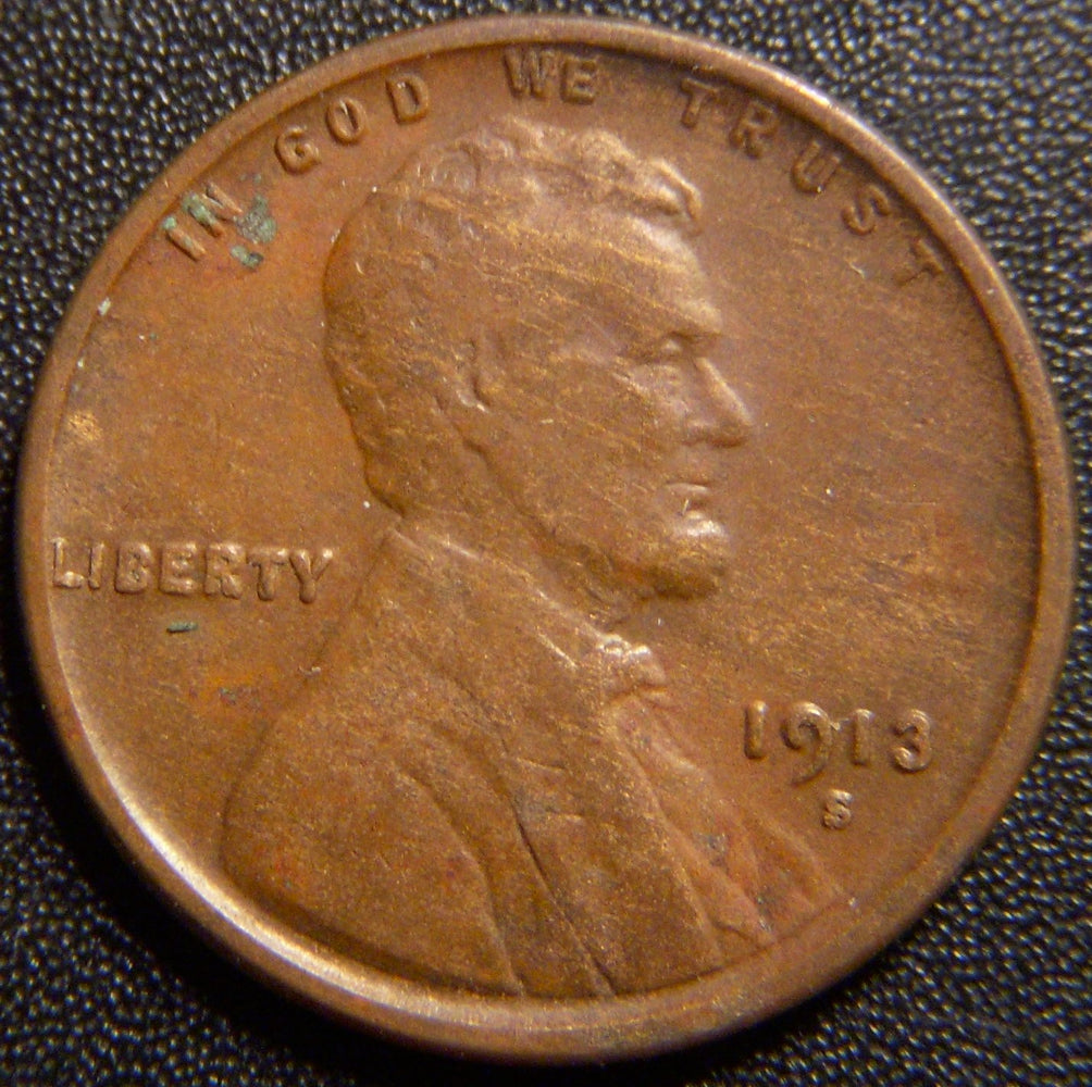 1913-S Lincoln Cent - Very Fine