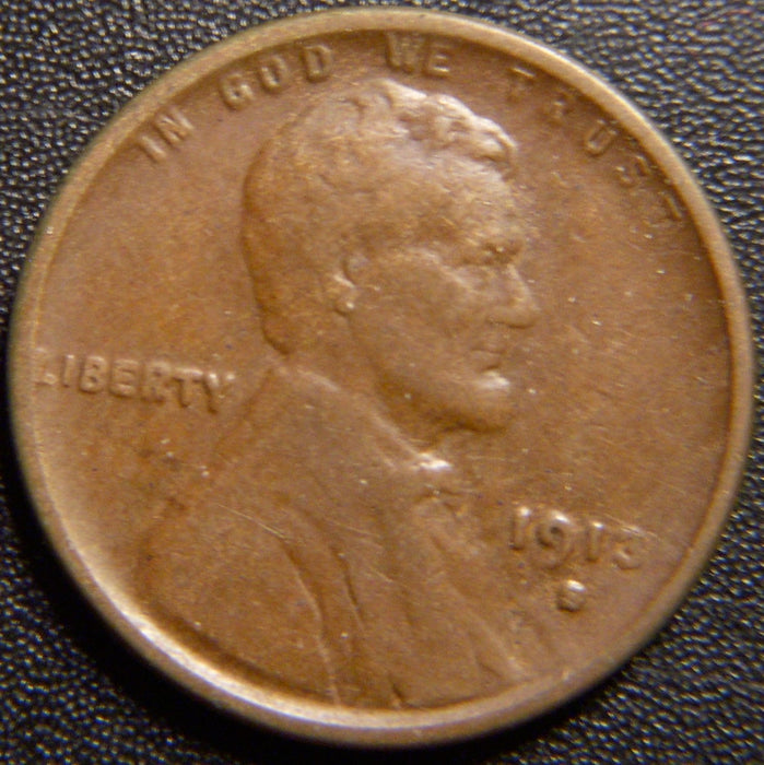 1913-S Lincoln Cent - Very Fine