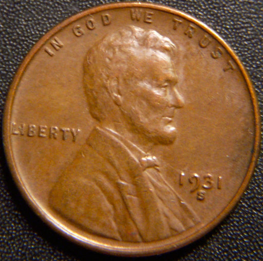 1931-S Lincoln Cent - AU