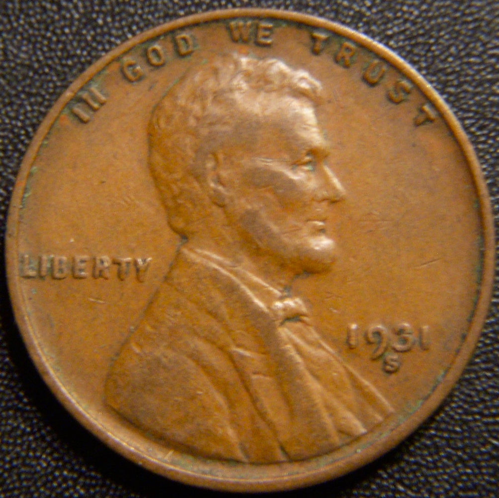 1931-S Lincoln Cent - Extra Fine