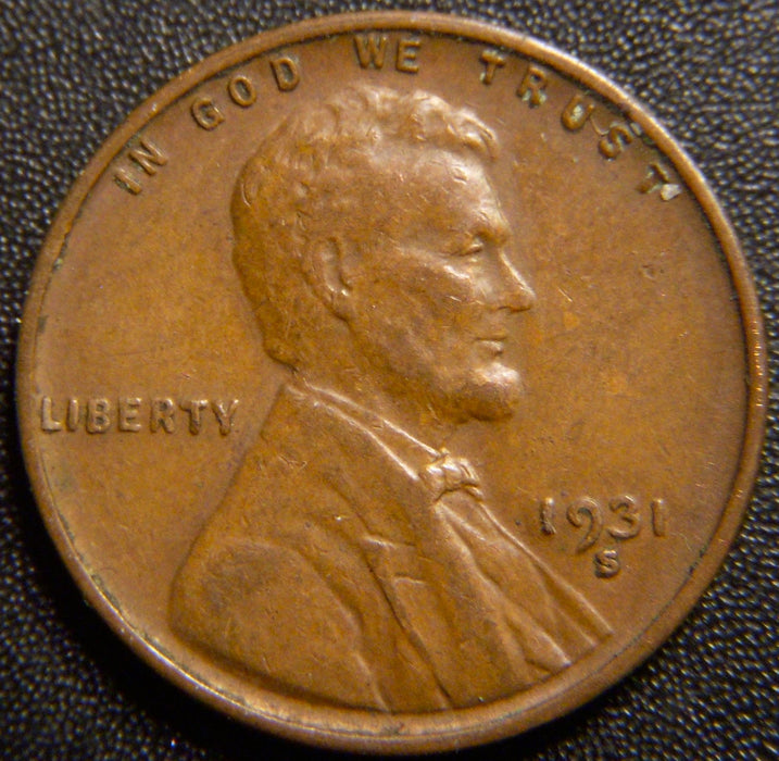 1931-S Lincoln Cent - Extra Fine