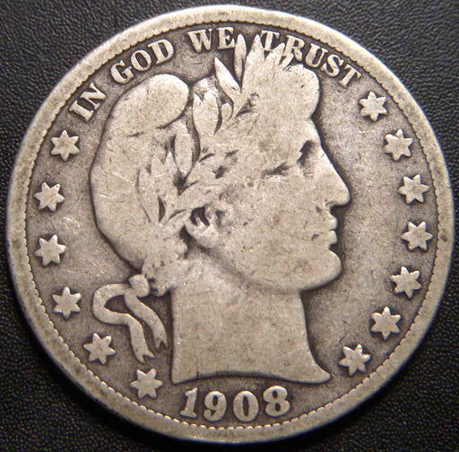 1908-S Barber Half Dollar - Good