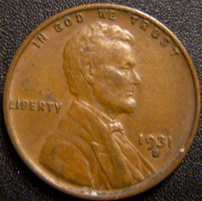 1931-S Lincoln Cent - Extra Fine