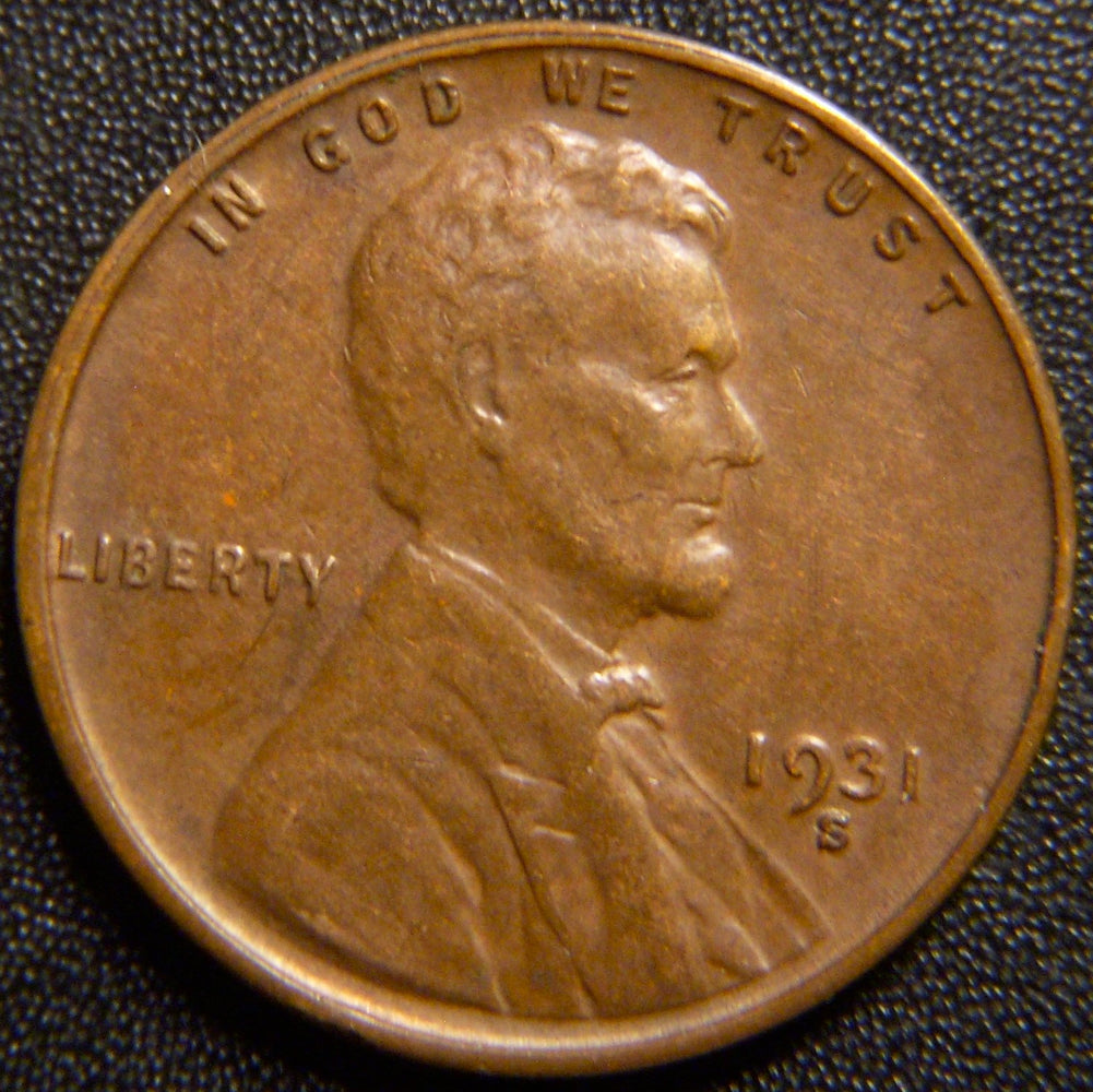 1931-S Lincoln Cent - Extra Fine