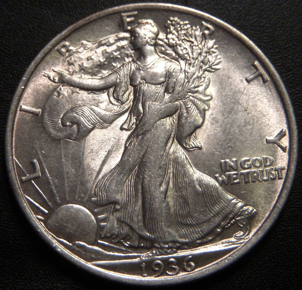 1936 Walking Half Dollar - AU