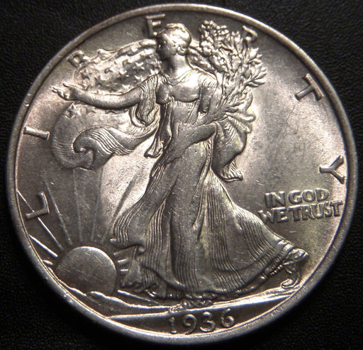 1936 Walking Half Dollar - AU