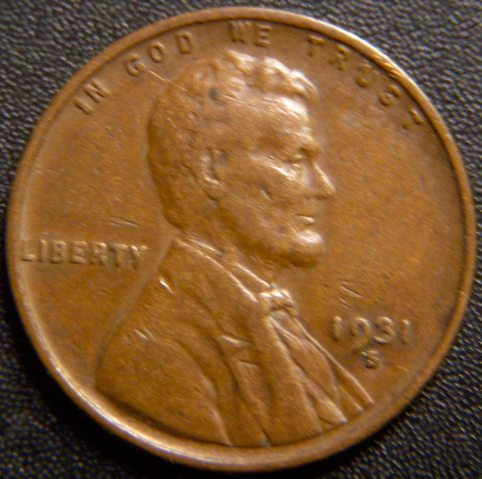 1931-S Lincoln Cent - Very Fine