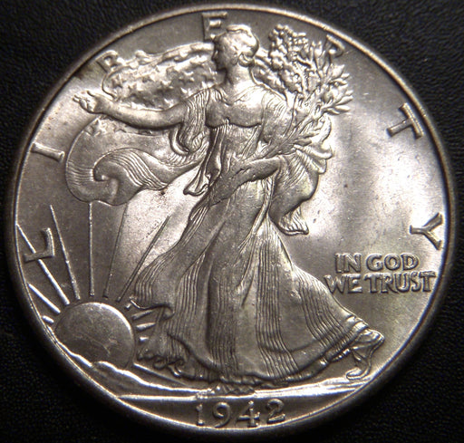1942 Walking Half Dollar - AU