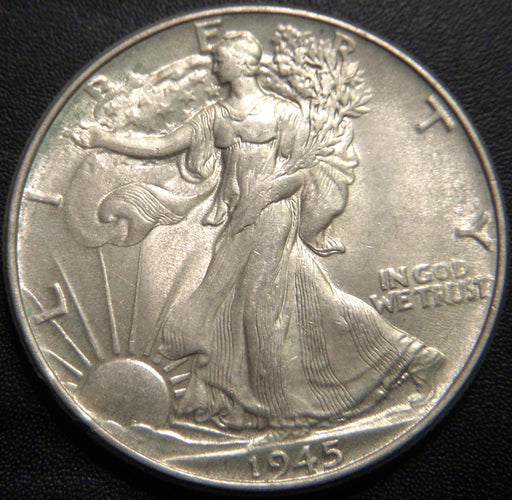 1945 Walking Half Dollar - AU