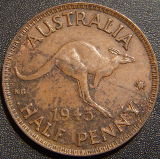 1943 I 1/2 Penny - Australia