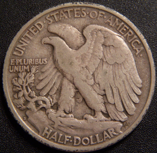 1927-S Walking Half Dollar - Fine