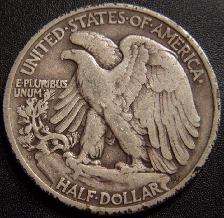 1929-D Walking Half Dollar - Fine