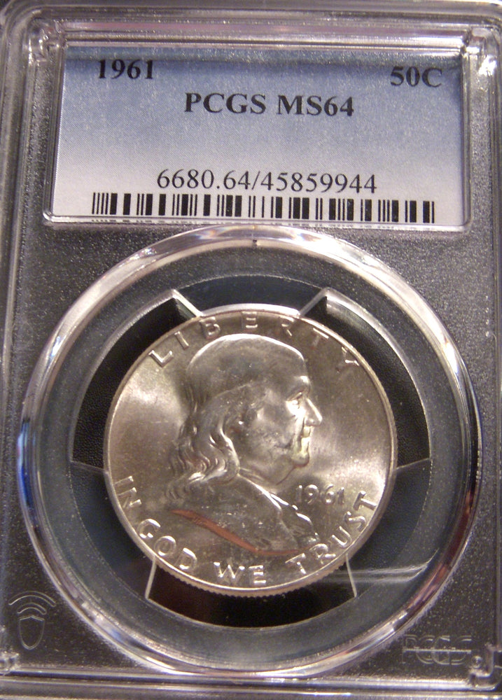 1961 Franklin Half Dollar - PCGS MS64