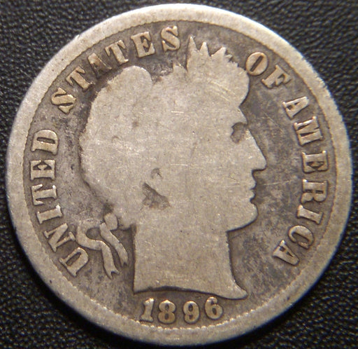 1896-S Barber Dime - Good