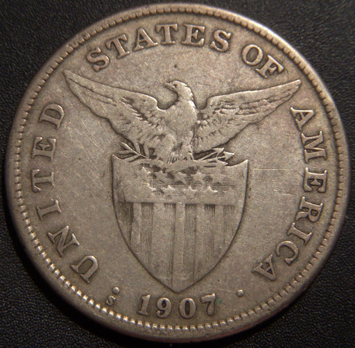 1907-S Peso - Philippines