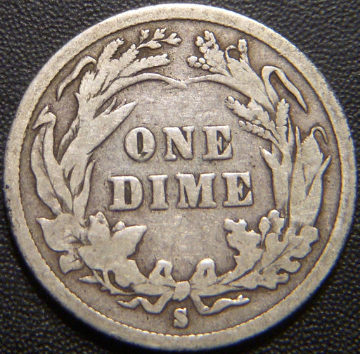 1896-S Barber Dime - Good