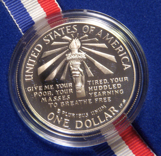 1986-S Proof Silver Statue of Liberty Dollar