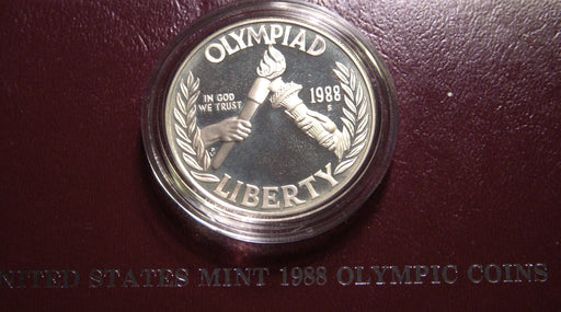 1988-S Proof Silver Olympic Dollar