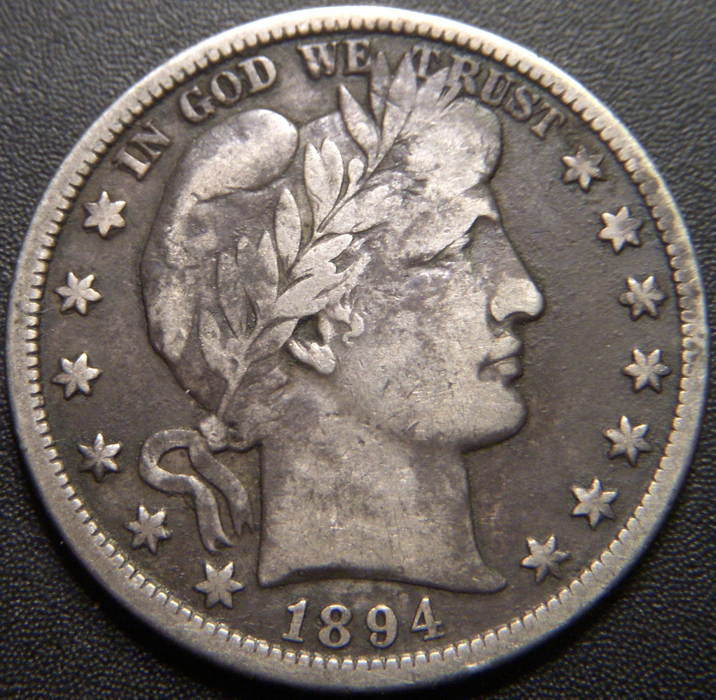 1894-S Barber Half Dollar - Very Good