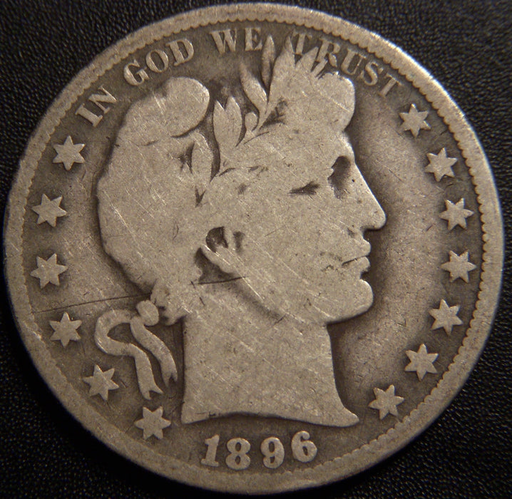 1896-O Barber Half Dollar - Very Good