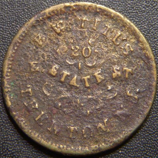 Civil War Token E.W. Tites Trenton, NJ