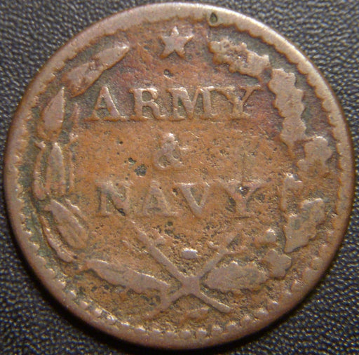 1863 Army/Navy Civil War Token