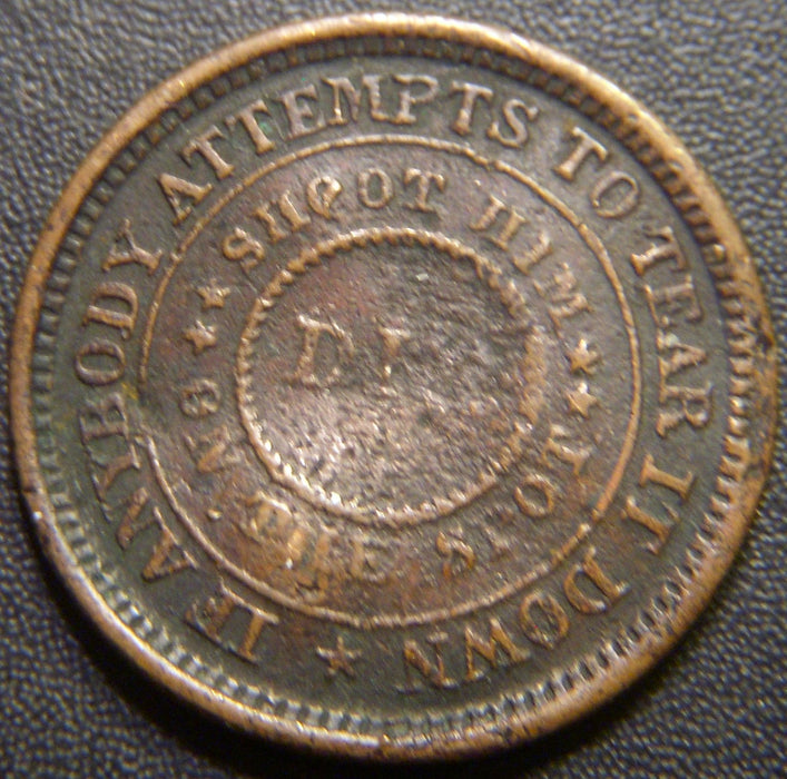 1863 Flag/Dix Civil War Token