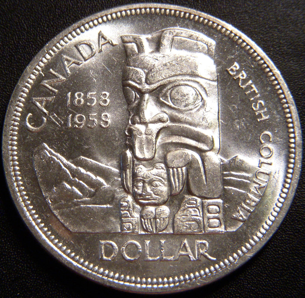 1958 Canadian Silver Dollar - Uncirculated