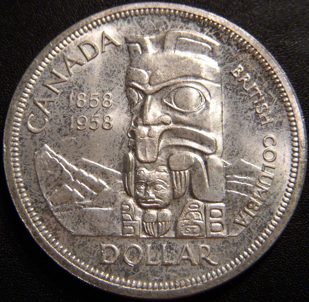 1958 Canadian Silver Dollar - Uncirculated