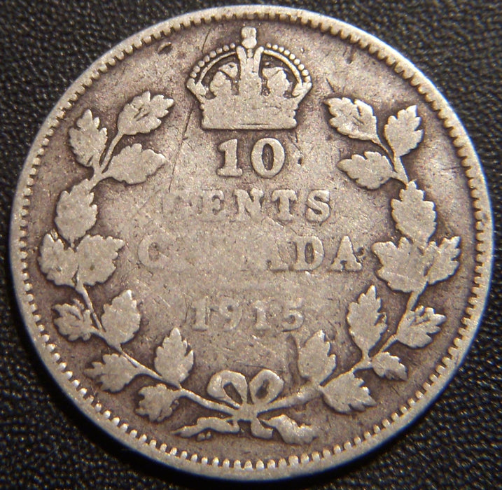 1915 Canadian Ten Cent - Good