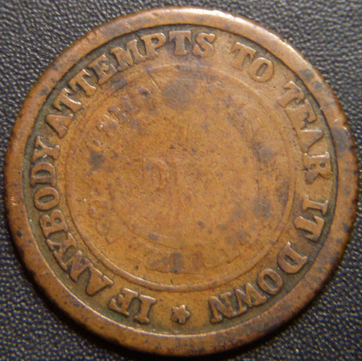 1863 Flag/Dix Civil War Token