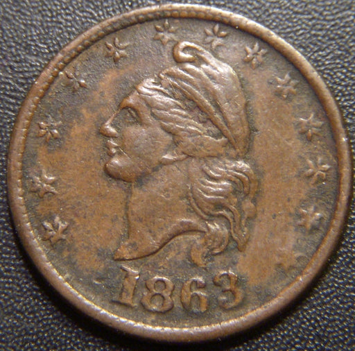 1863 Our Country Civil War Token