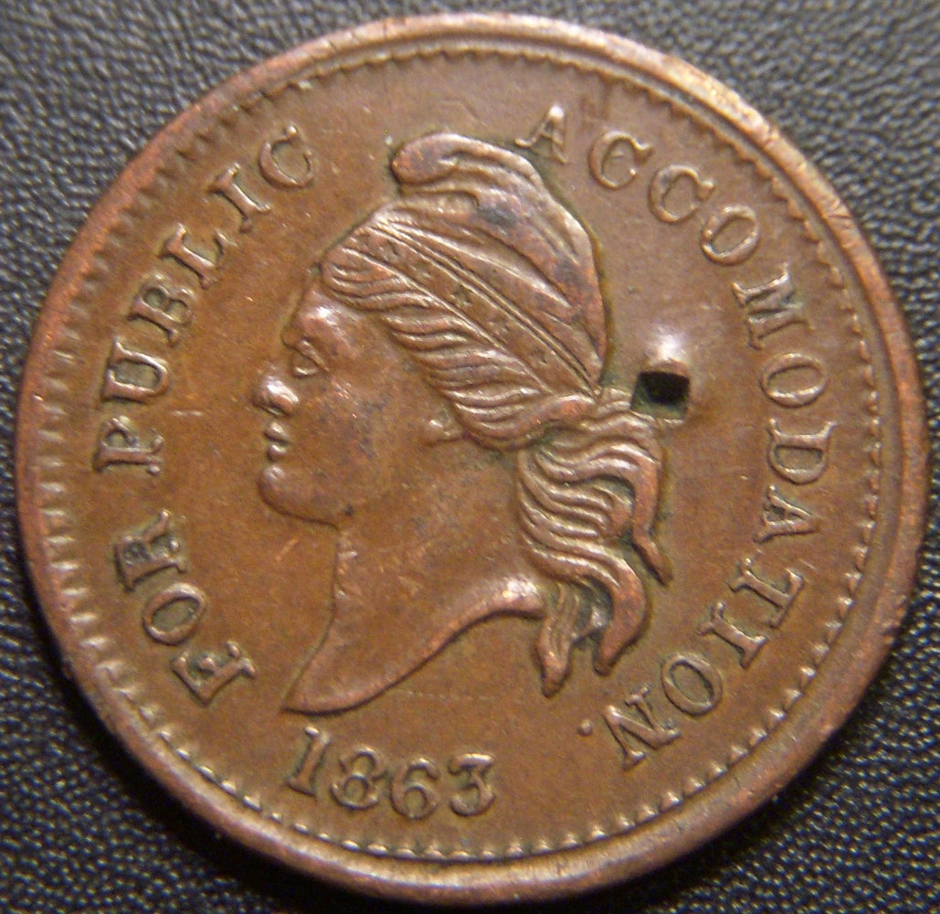 1863 U.S. Copper Civil War Token
